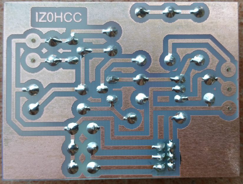Amplifier Interface With Delay PCB Lato Saldature IZ0HCC
