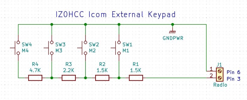 Icom Keypad IZ0HCC